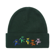 Thisisneverthat x Grateful Dead Dancing Bears Beanie Dark Green