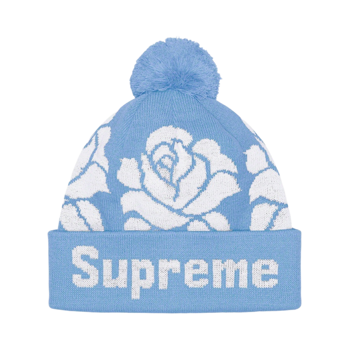 슈프림 로즈 비니 라이트 블루 - 22FW(Supreme Rose Beanie Light Blue - 22FW) - 1