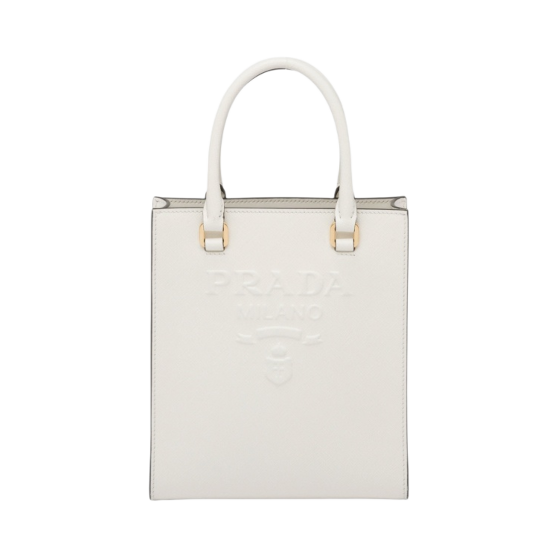 프라다 스몰 사피아노 레더 핸드백 화이트(Prada Small Saffiano Leather Handbag White) - 1