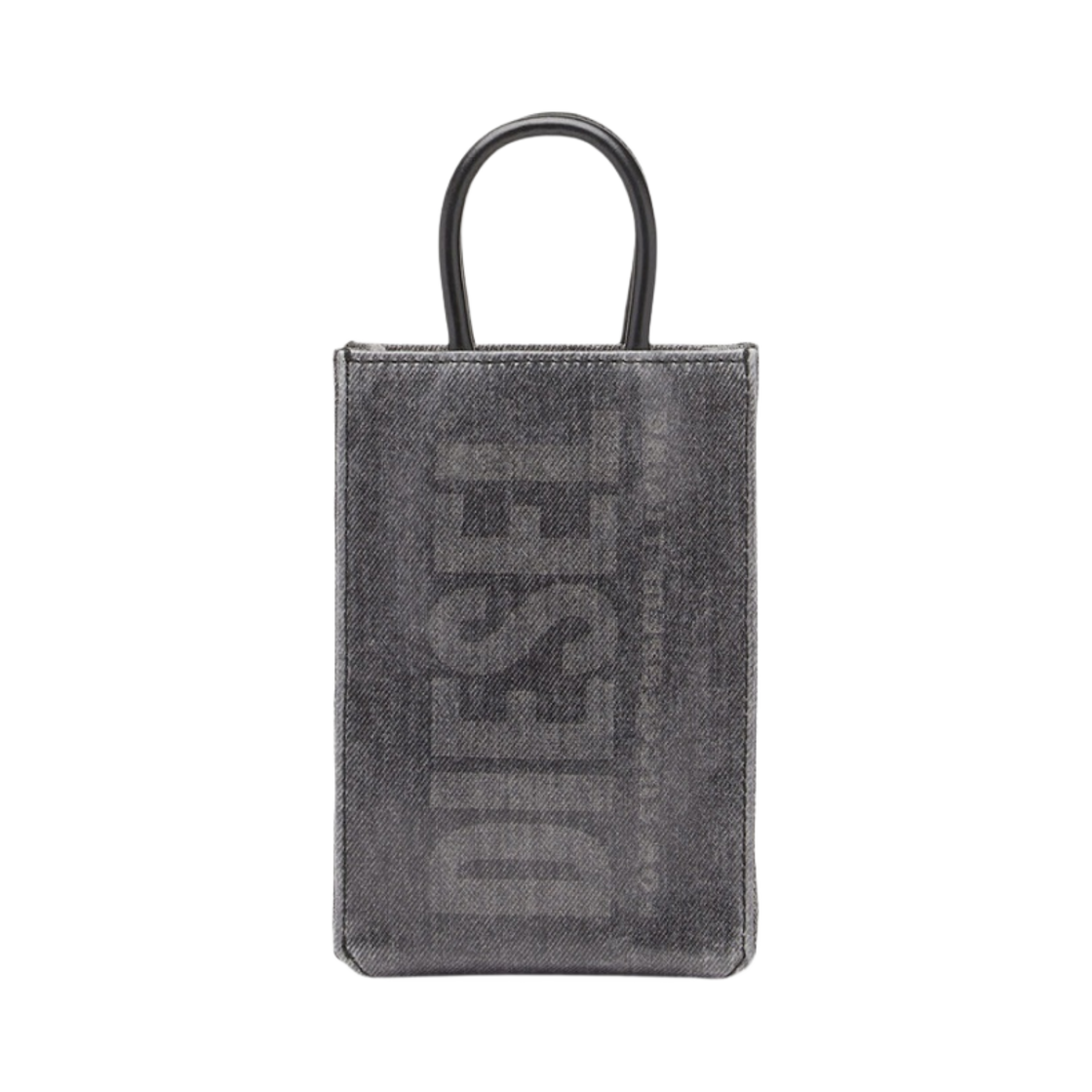 디젤 DSL 미니 쇼퍼백 인 코티드 마블 데님 블랙