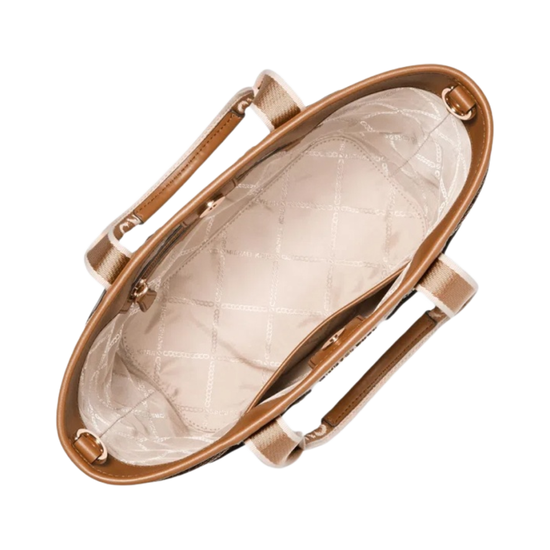 마이클 코어스 모브 로고 스몰 토트백 내츄럴 러기지(Michael Kors Maeve Logo Small Tote Bag Natural Luggage) - 2