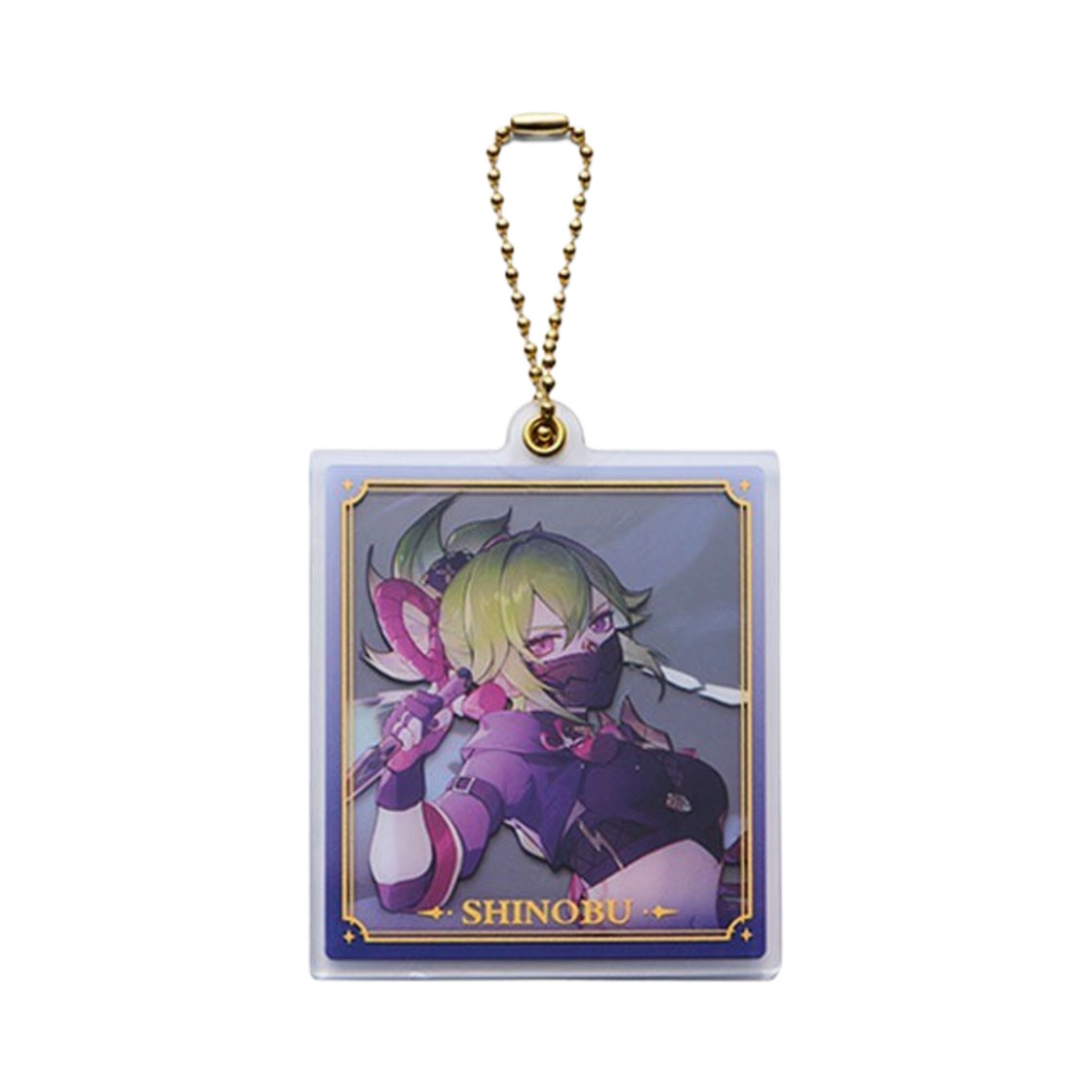 원신 사각 더블 아크릴 키링 쿠키 시노부(Genshin Acrylic Pendant Double Sheets Kuki Shinobu)