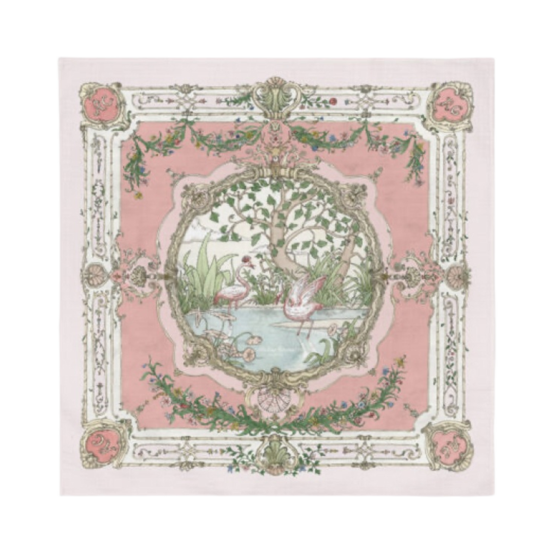 아뜰리에 슈 까레 태피스트리 핑크 온 핑크(Atelier Choux Carre Tapestry Pink on Pink)
