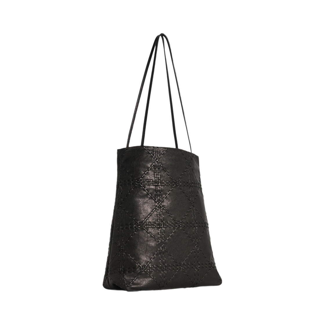 더 로우 리루 우븐 백 레더 블랙(The Row Lilou Woven Bag in Leather Black) - 2