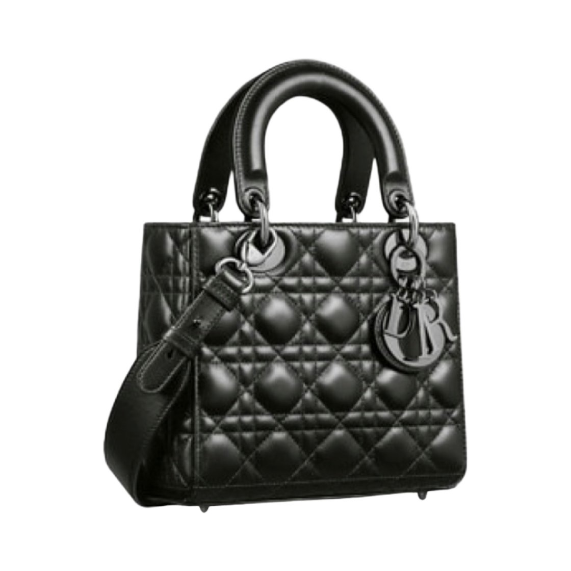M0538BCAL-M900 Dior Small Lady Bag My ABCDior Cannage Lambskin Black - #2