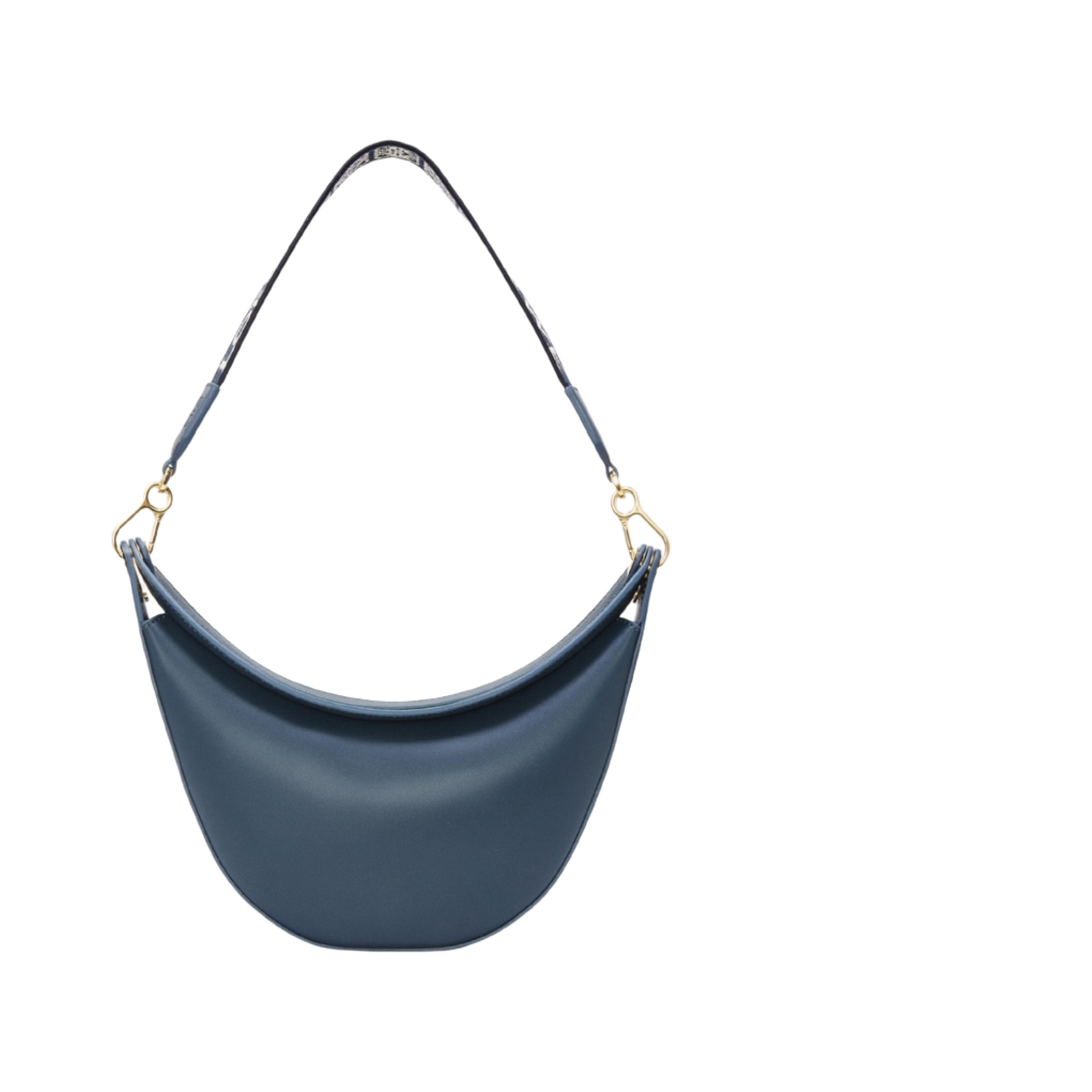 로에베 스몰 루나백 사틴 카프스킨 앤 자카드 오닉스 블루(Loewe Small Luna Bag in Satin Calfskin and Jacquard Onyx Blue) - 4