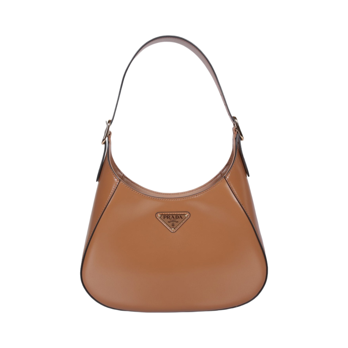 1BC179-2A3A-F03HN Prada Medium Leather Shoulder Bag Cinnamon