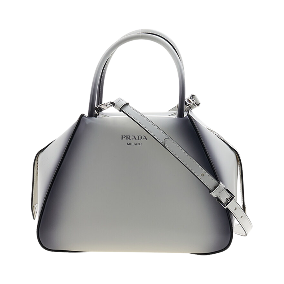 1BA366-ZO6-F0YGN Prada Small Brushed Leather Supernova Handbag Gradient White