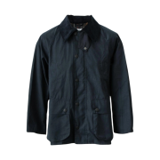 Barbour OS Peached Bedale Casual Non-Wax Jacket Navy