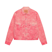 Stussy x Levi's Jacquard Trucker Jacket Pink