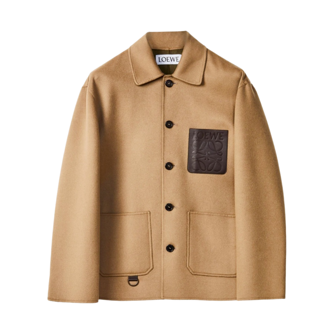 로에베 울 캐시미어 워크웨어 자켓 베이지 카키 그린(Loewe Workwear Jacket in Wool and Cashmere Beige Khaki Green)