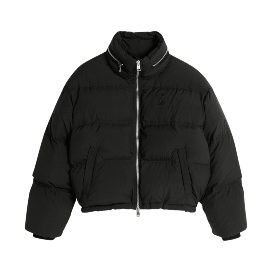 아미 하트 로고 다운 자켓 블랙(AMI de Coeur Down Jacket Black)