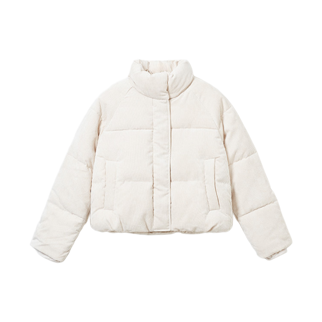 - (W) Spao Pastel Puffer Corduroy Beige