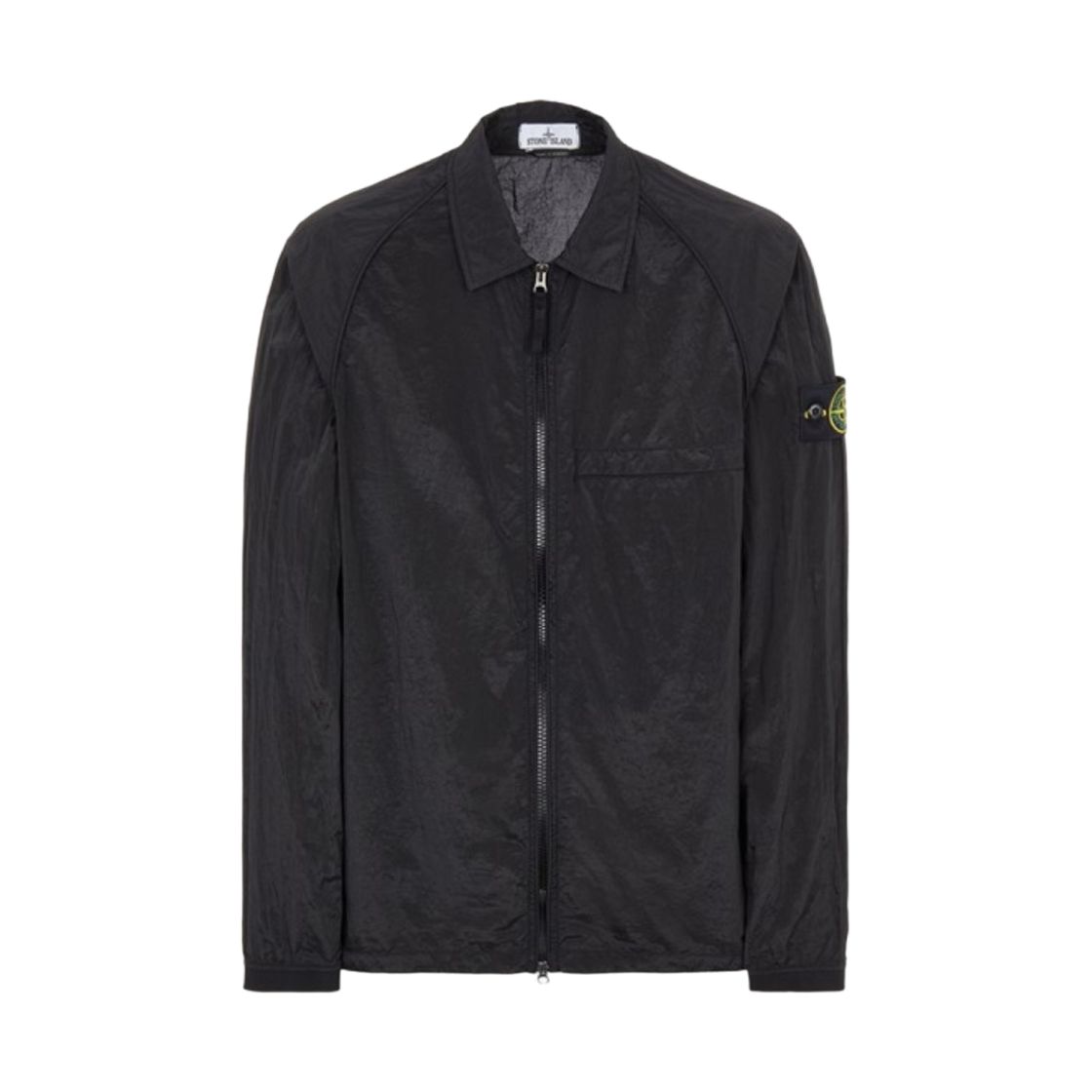 스톤 아일랜드 12321 나일론 메탈 가먼트 다이드 패커블 오버셔츠 블랙 - 22SS(Stone Island 12321 Nylon Metal Garment Dyed Packable Overshirt Black - 22SS)