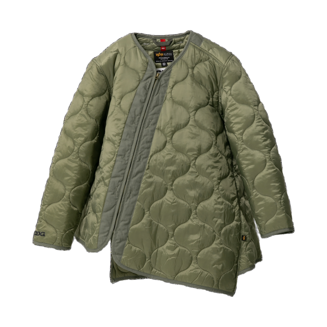 CDG x 알파 인더스트리 바이어스 라이너 자켓 카키(CDG x Alpha Industries Bias Liner Jacket Khaki)