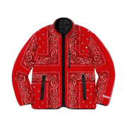 Supreme Reversible Bandana Fleece Jacket Red - 19FW