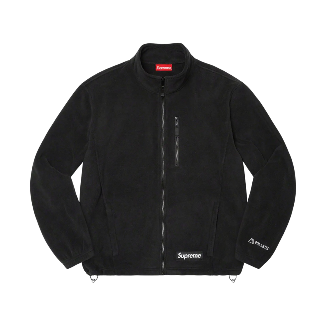 슈프림 폴라텍 집 자켓 블랙 - 22FW