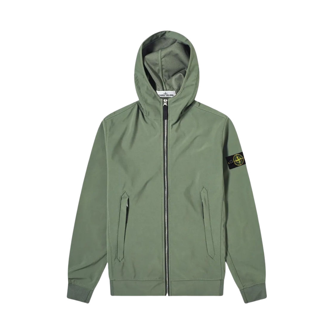 스톤 아일랜드 40927 라이트 소프트 쉘-R 후드 자켓 올리브 그린 - 20SS(Stone Island 40927 Light Soft Shell-R Hooded Jacket Olive Green - 20SS) - 1