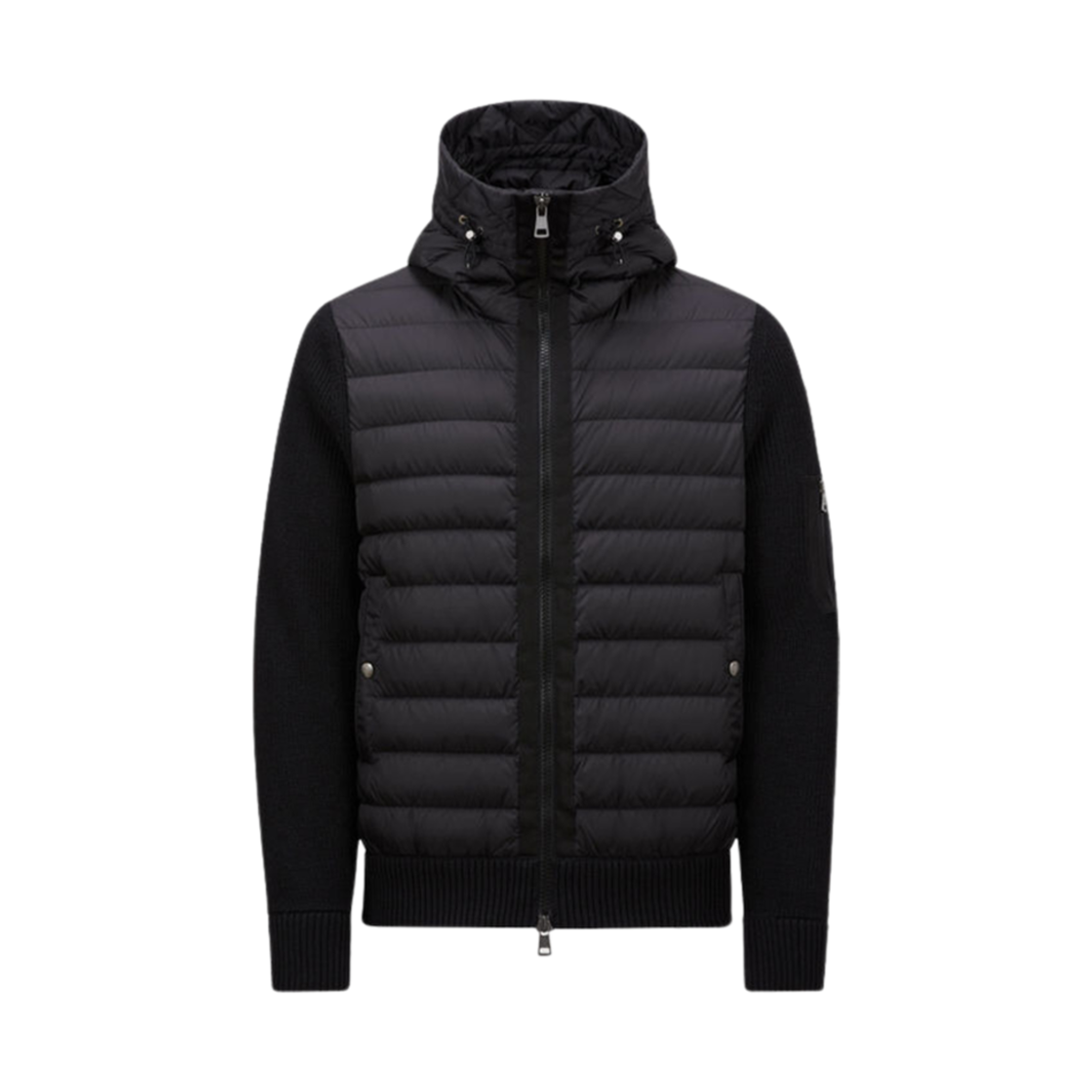 J2-091-9B50800-A9340-999 Moncler Padded Wool Hoodie Black - 24FW