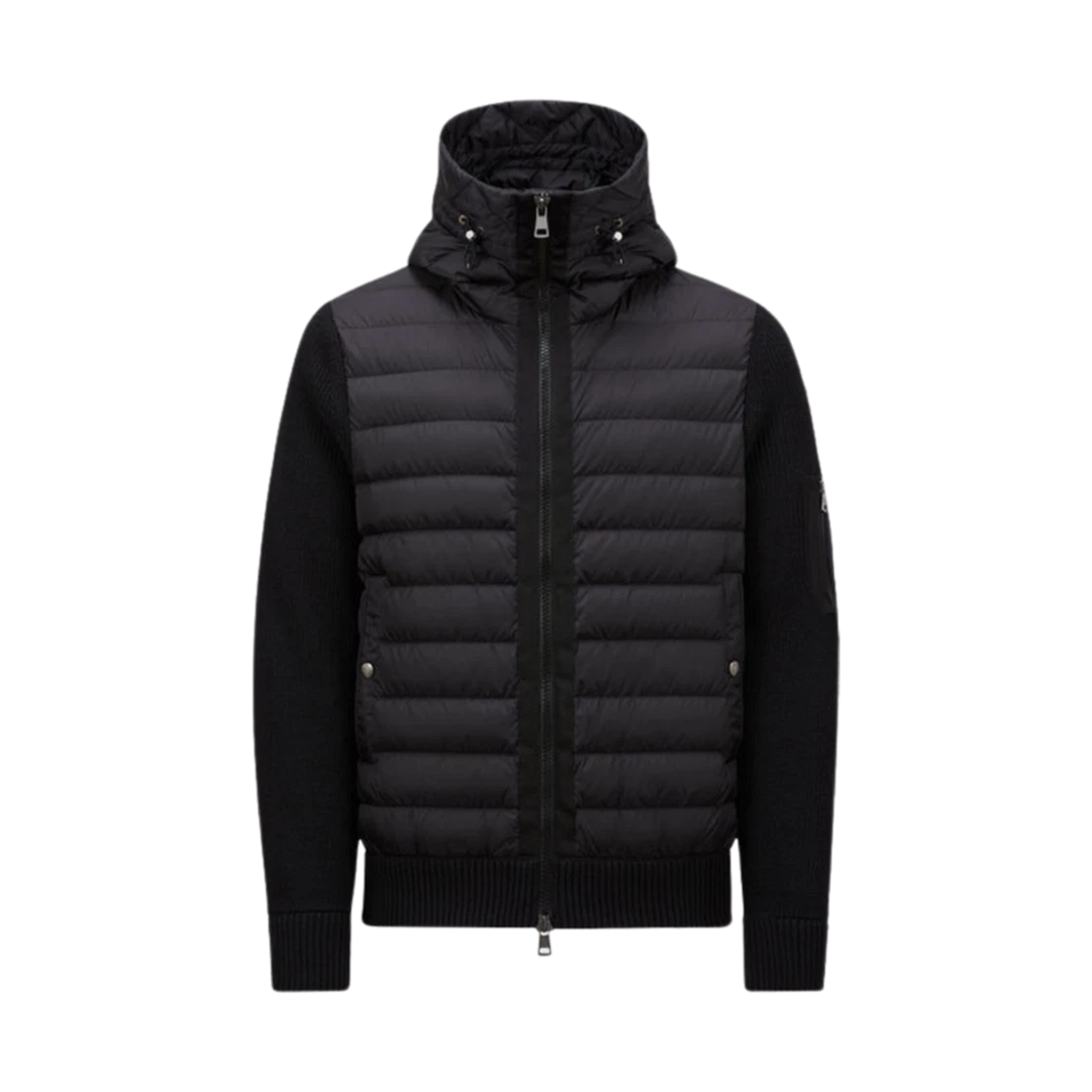 Moncler Moncler Padded Wool Hoodie Black - 24FW · M