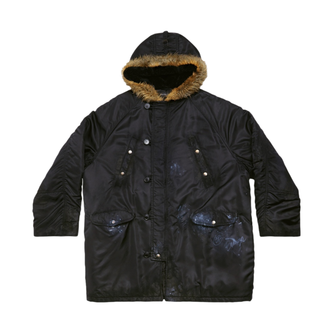 발렌시아가 밀리터리 오버사이즈 파카 블랙(Balenciaga Military Oversized Parka Black) - 1