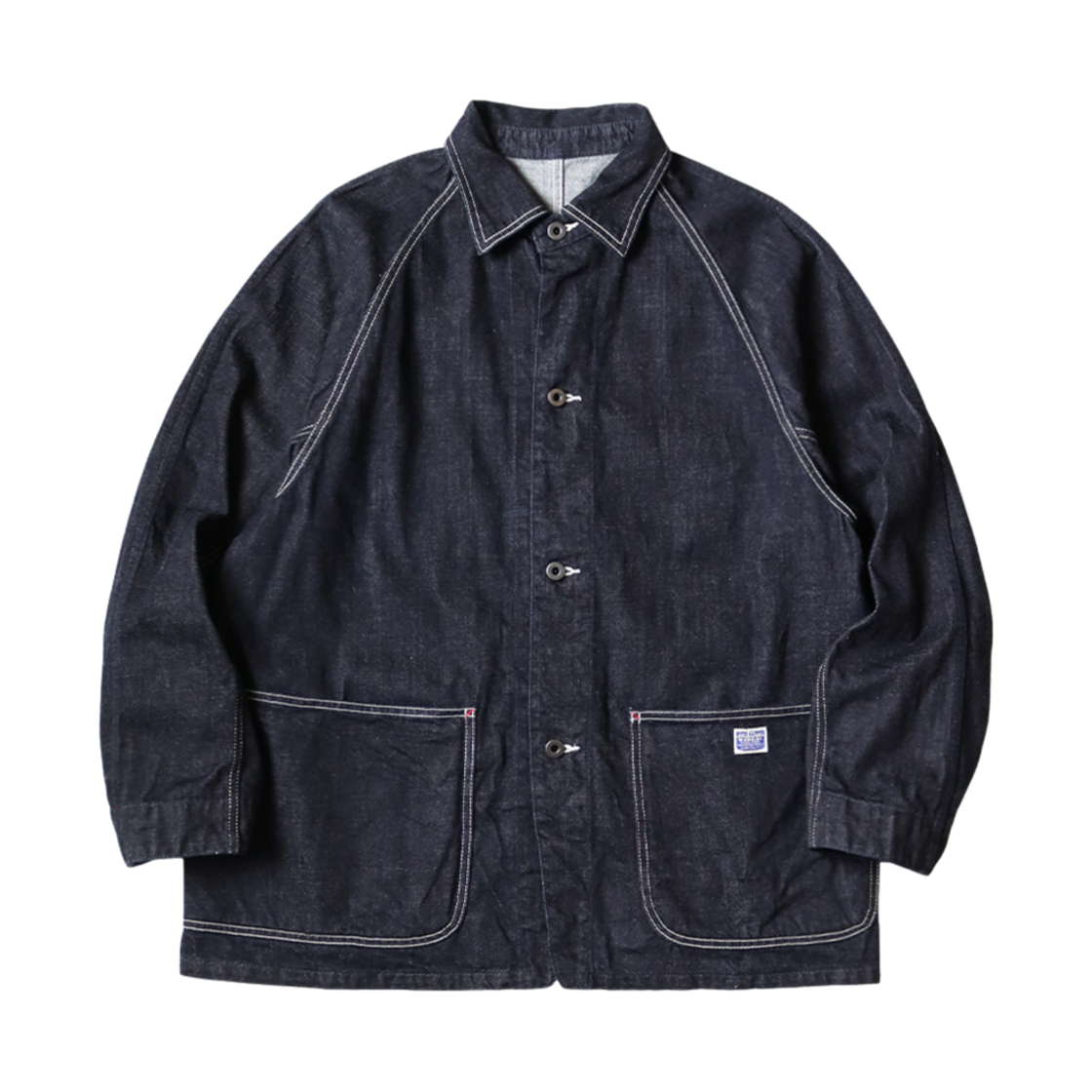 小物 KAPITAL Kapital 12oz Denim Cactus Coverall, Midtone – Glasswing