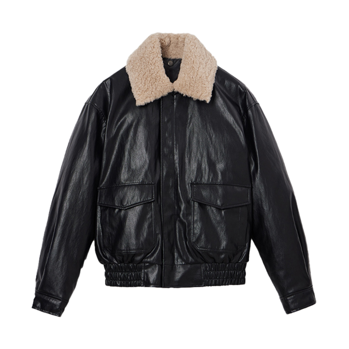 FDC41JKW02BKnew Fielders Fur Collar Flight Jumper Black