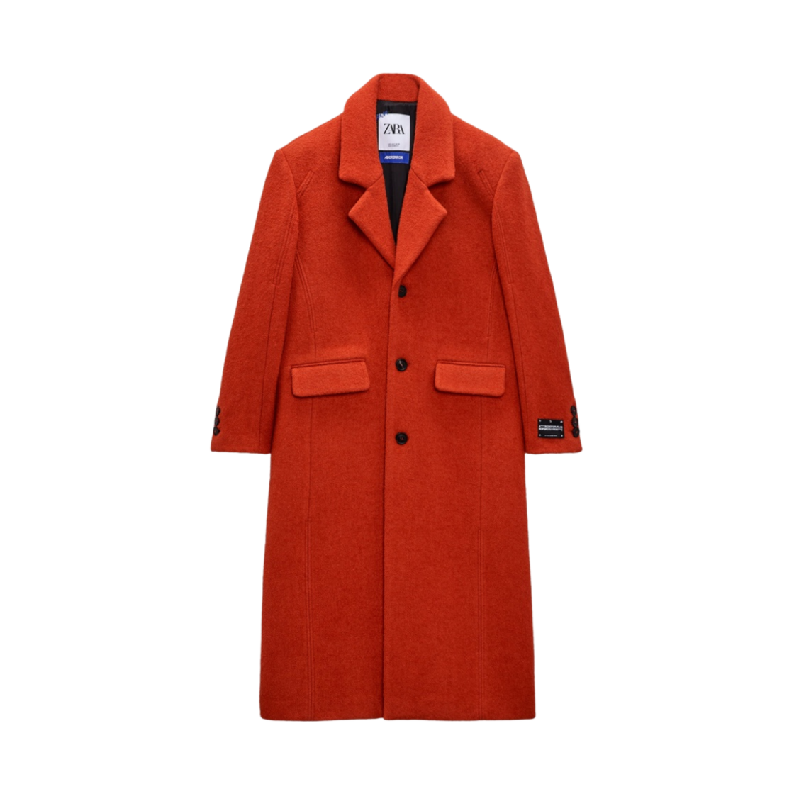 자라 x 아더에러 울 블렌드 오버사이즈 코트 오렌지(Zara x Ader Error Wool Blend Oversize Coat Orange)
