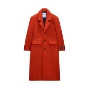 Zara x Ader Error Wool Blend Oversize Coat Orange