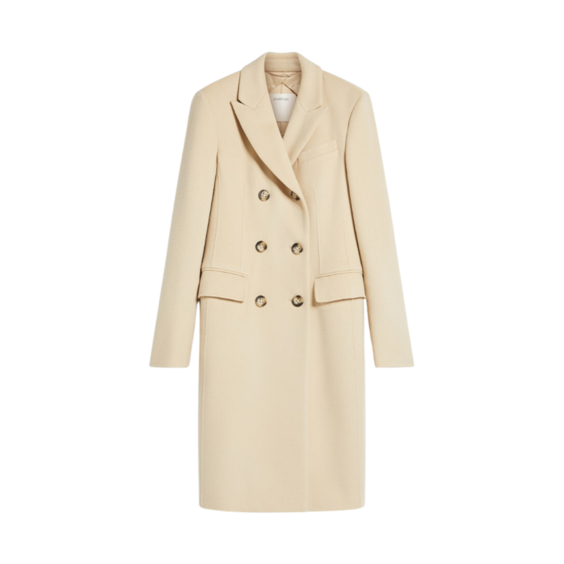(W) 막스마라 스포츠맥스 모르가나 더블 페이스 울리엔 클로쓰 코트 아이보리((W) Max Mara Sportmax Morgana Double Faced Woollen Cloth Coat Ivory) - 1