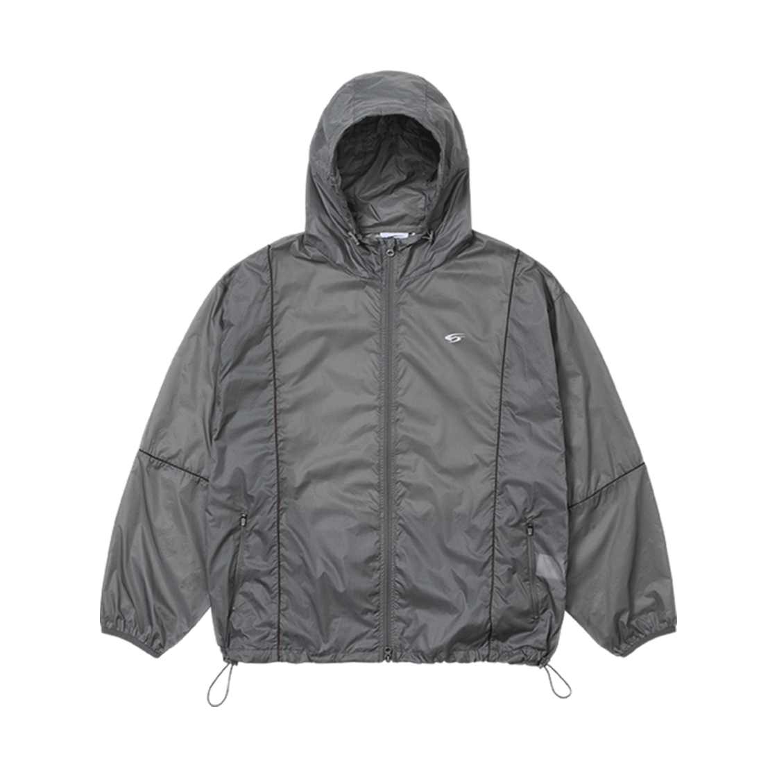 스포츠뎁트 립스탑 파이핑 윈드브레이커 그레이(Sports Dept Lipstop Piping Windbreaker Gray)