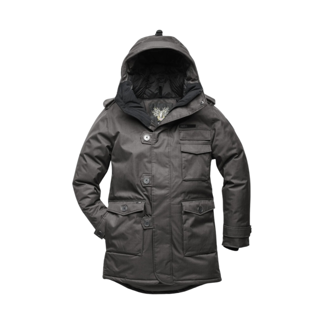 노비스 쉘비 밀리터리 파카 스틸 그레이