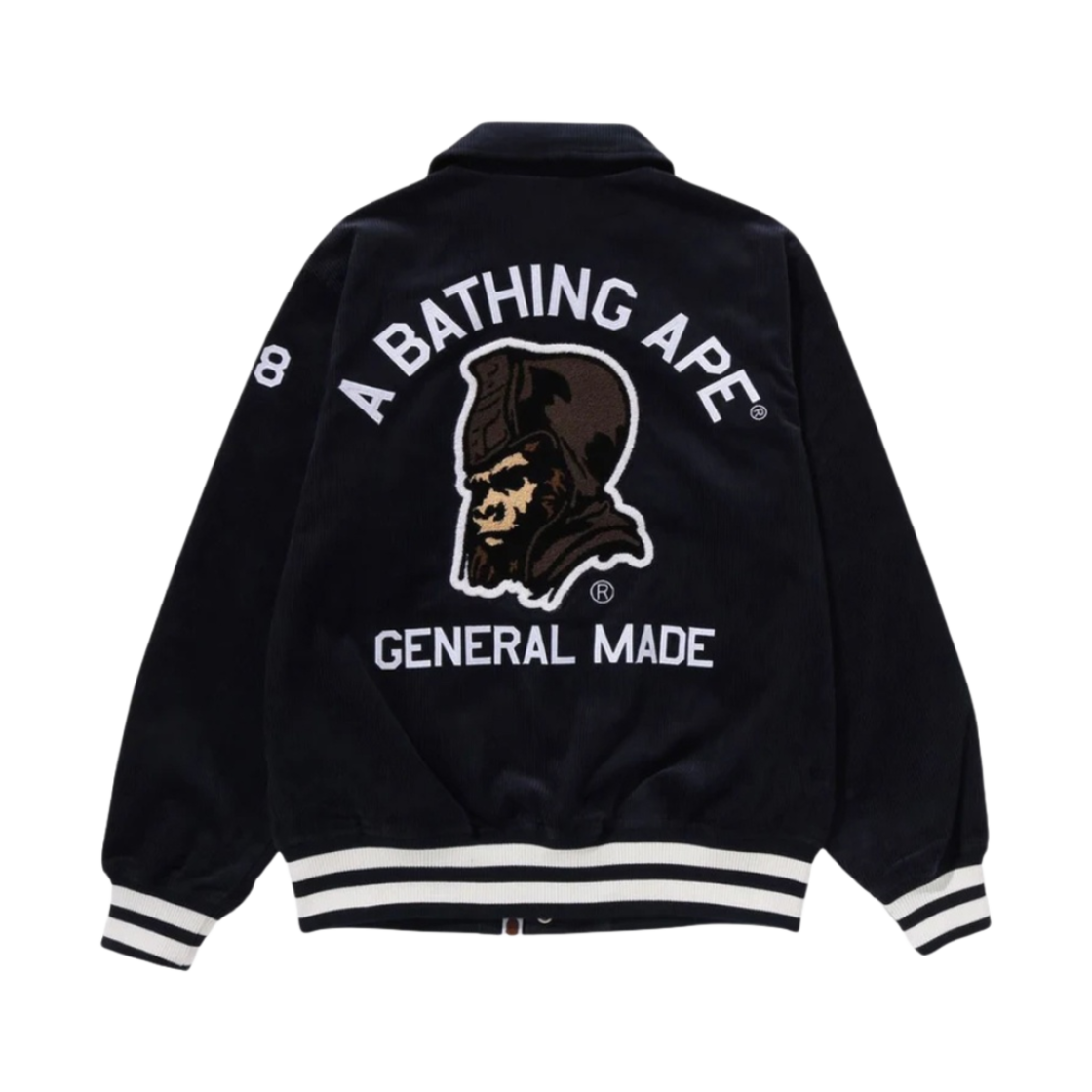 베이프 제너럴 코듀로이 바시티 자켓 네이비(BAPE General Corduroy Varsity Jacket Navy) - 2