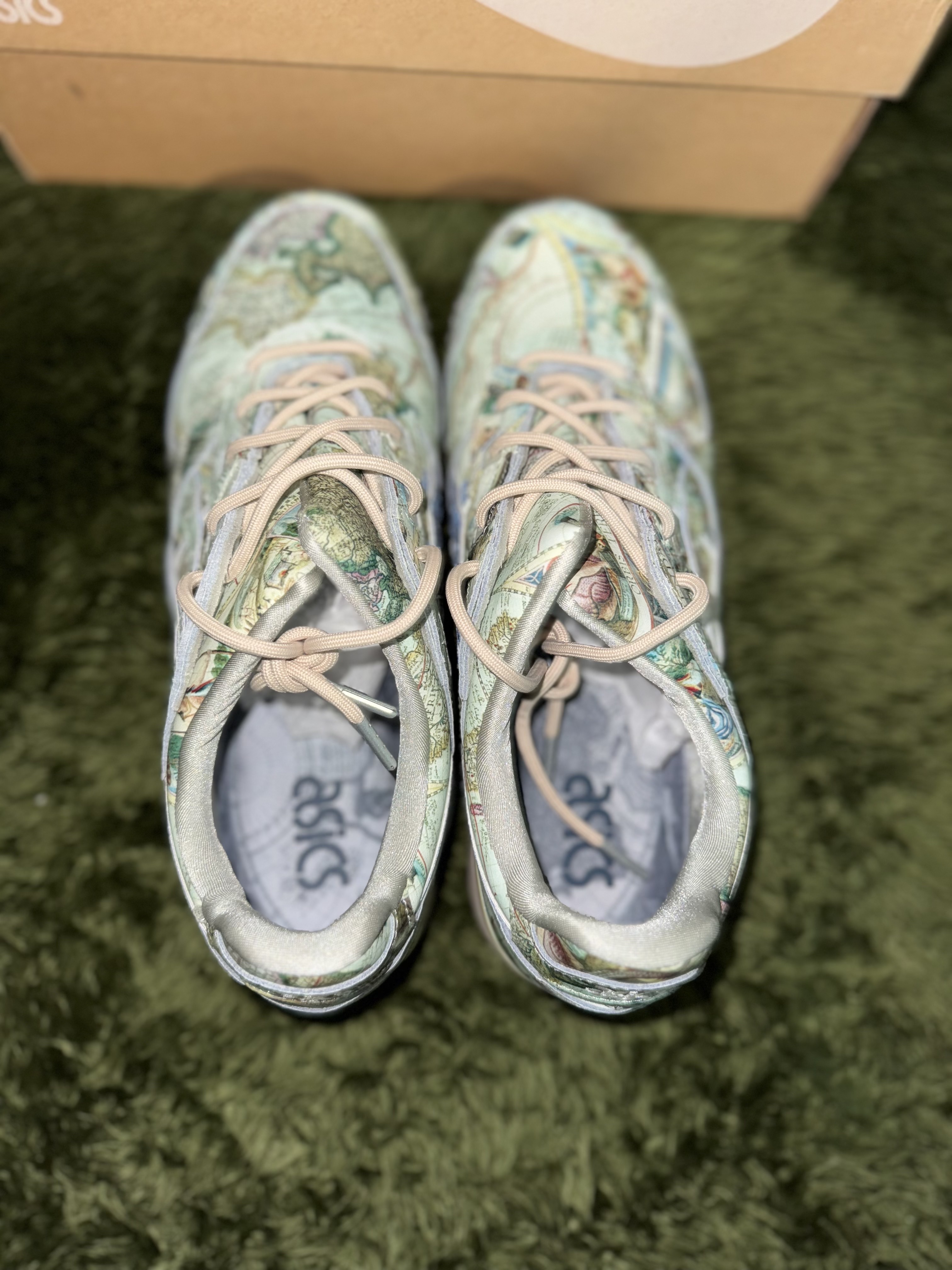 Asics x Atmos Gel-Lyte III Ice Green Midnight Blue 착용 스타일 - 4