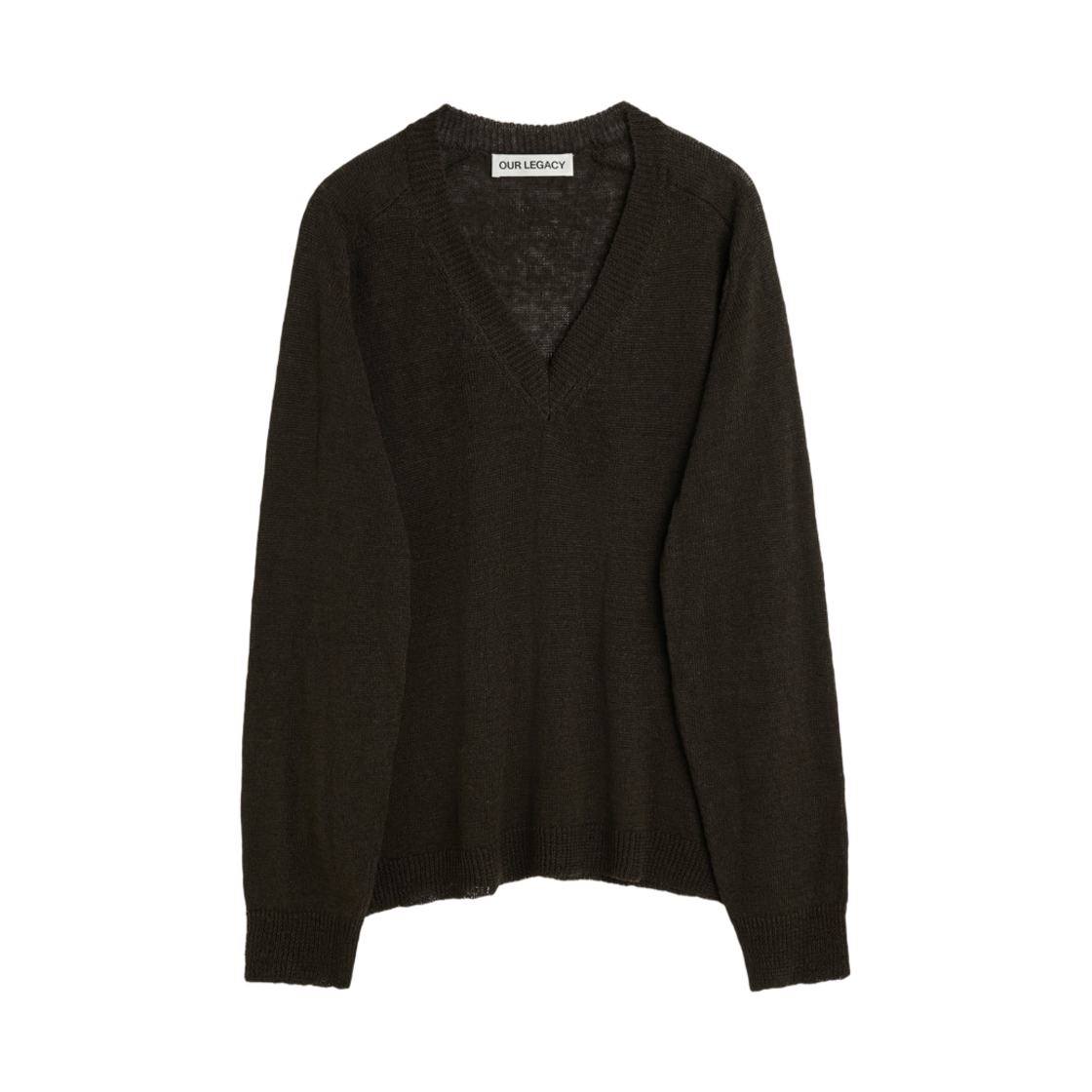 아워레가시 루 브이넥 노리 그린 사이클론 린넨(Our Legacy Rue V-Neck Nori Green Cyclone Linen) - 1