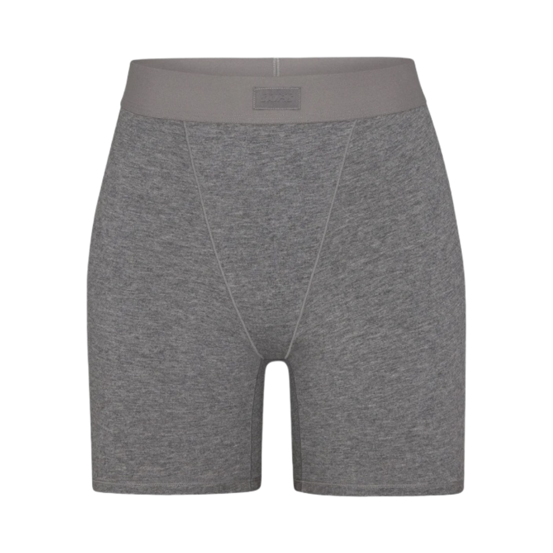 (W) 스킴스 보이프렌드 박서 다크 헤더 그레이((W) Skims Boyfriend Boxer Dark Heather Grey) - 1