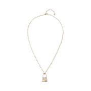 Jacquemus Le Collier Chiquito Charm Chain Necklace Light Gold