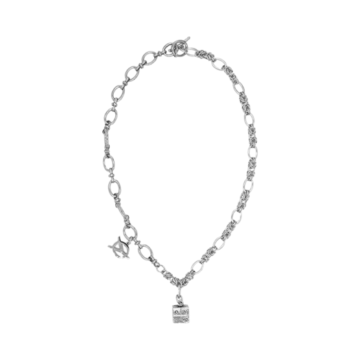 OYBBS2AC041SI OY Cube Logo Necklace