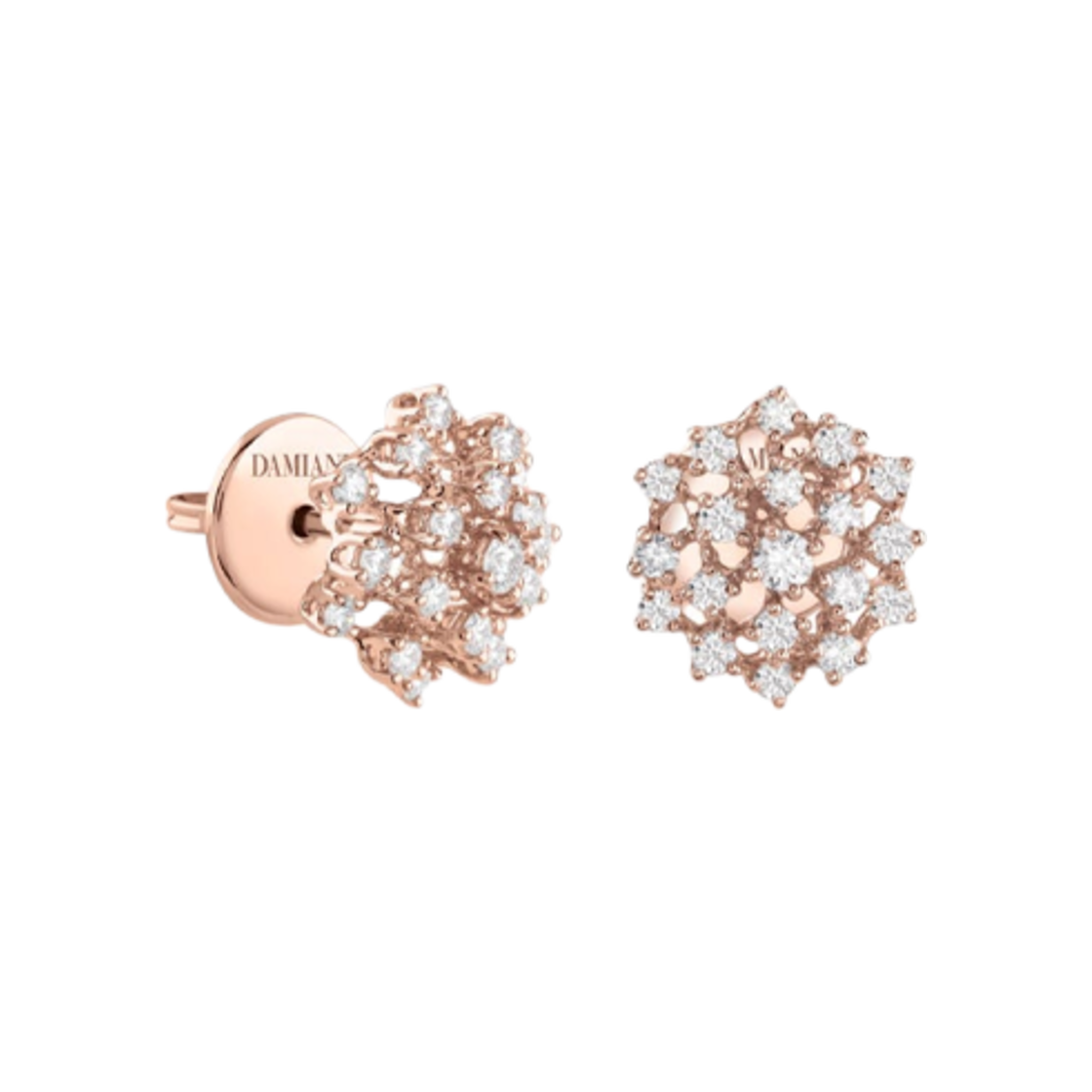 다미아니 미모사 다이아몬드 이어링 핑크 골드(Damiani Mimosa Diamonds Earrings Pink Gold) - 1