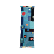 Kapital Fully Woven Wool Space Gabe Muffler Blue