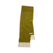 Acne Studios Wool Fringe Muffler Olive Green