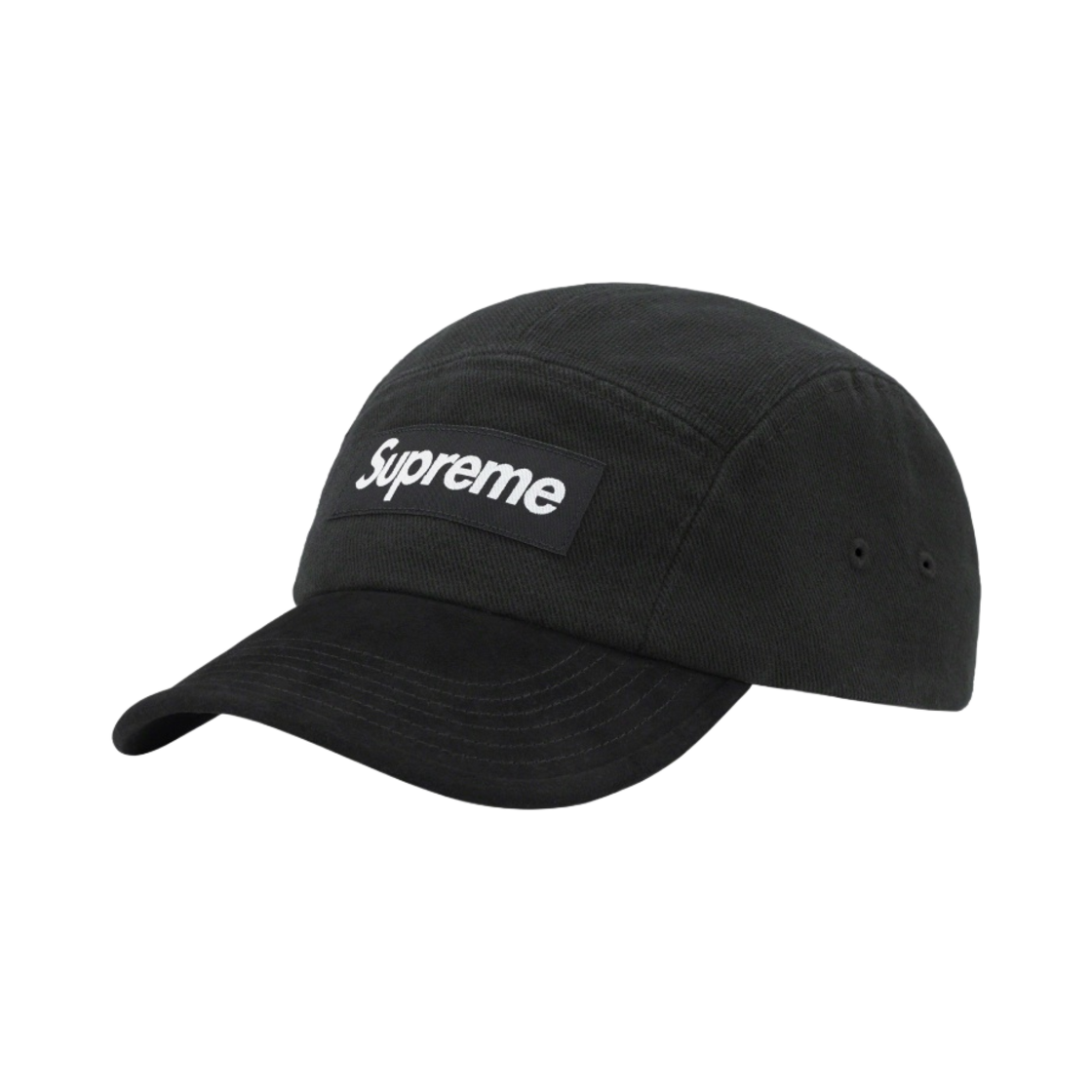 supreme Suede Visor Canp Cap 黒 キャップ 23ss Supreme Suede Camp