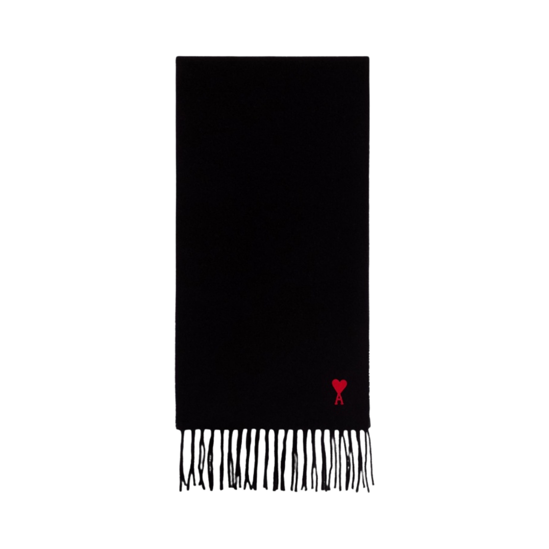 아미 스몰 하트 로고 클래식 머플러 블랙(AMI de Coeur Classic Muffler Black)