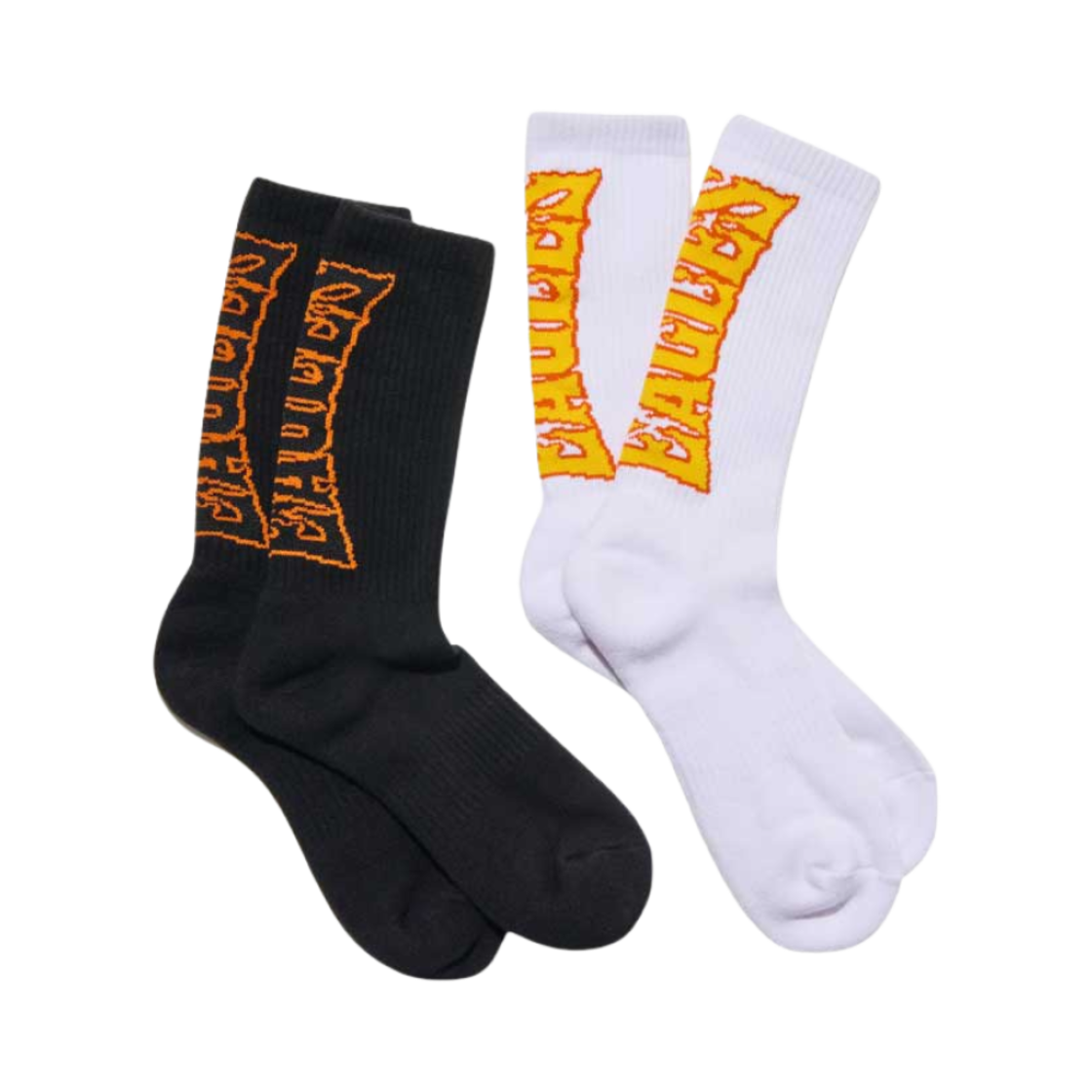 얼렁뚱땅 상점 x 한화 이글스 불꽃 이글스 양말 블랙 화이트 (2팩)(ULDD x Hanwha Eagles Flame Eagles Socks Black White (2 Pack))