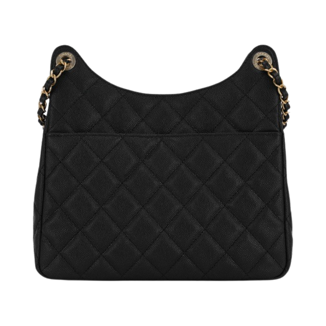 샤넬 호보백 카프스킨 & 골드 메탈 블랙(Chanel Hobo Bag Calfskin & Gold Black) - 2