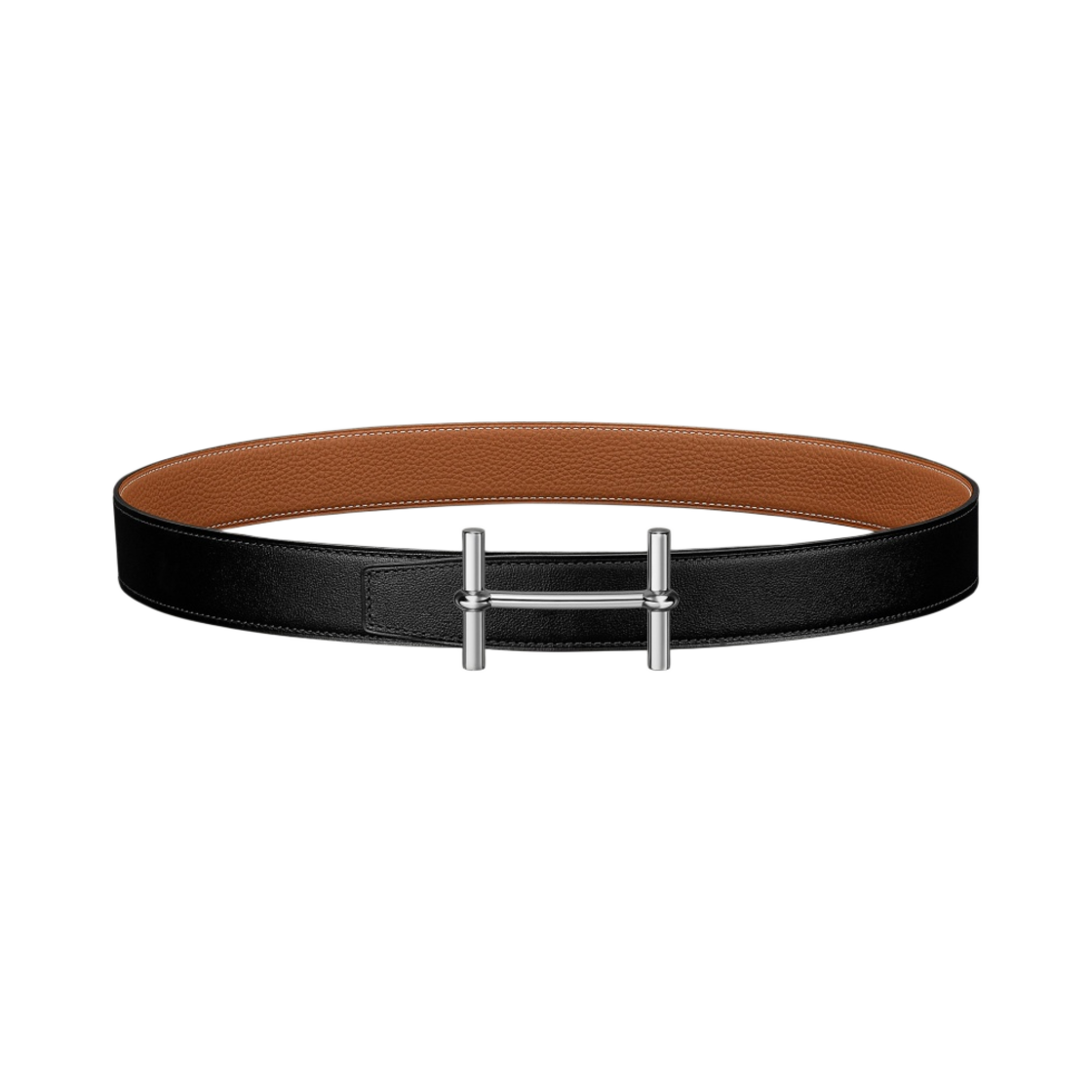에르메스 H 당크르 벨트 버클 & 리버서블 가죽 스트랩 32mm & 실버 누아 골드(Hermes H D'Ancre Belt Buckle & Reversible Leather Strap 32mm & Silver Noir Gold) - 1