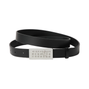MM6 Maison Margiela Numbers Leather Belt Black