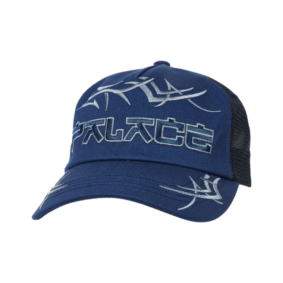 팔라스 트라이벌 트러커 햇 네이비 - 23SS(Palace Tribal Trucker Hat Navy - 23SS) - 1