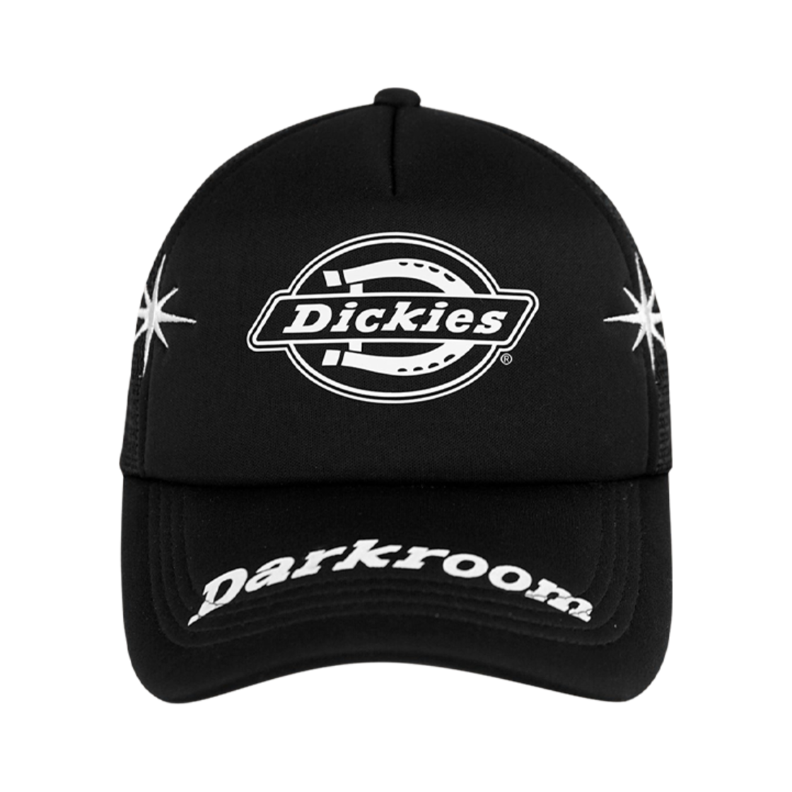 디키즈 x 다크룸 스튜디오 메쉬 폼 트러커 햇 블랙(Dickies x Darkr8m Studio Mesh Foam Trucker Hat Black)