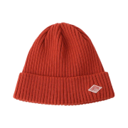 Danton Wool Rib Knit Beanie Apricot